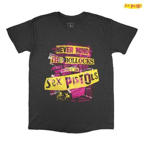 Sex Pistols セックスピストルズ NMTB Text Overlay Tシャツ チャコールグレー Tシャツ