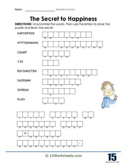 Double Puzzles Worksheets - 15 Worksheets.com