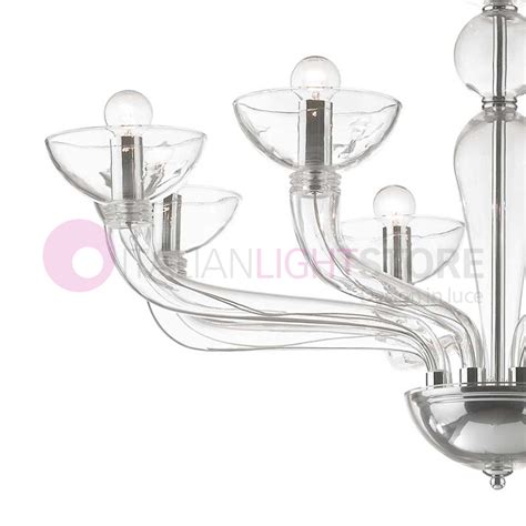 Casanova Ideal Lux Lampadario Luci In Vetro Stile Veneziano