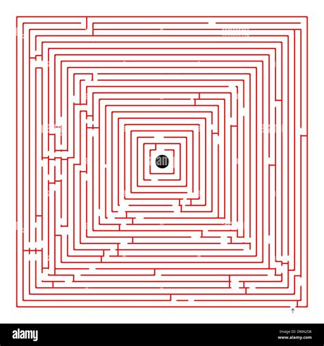 square red maze Stock Vector Image & Art - Alamy