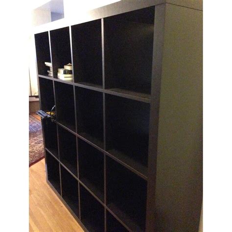 Ikea Kallax Expedit Black Brown Shelf Aptdeco