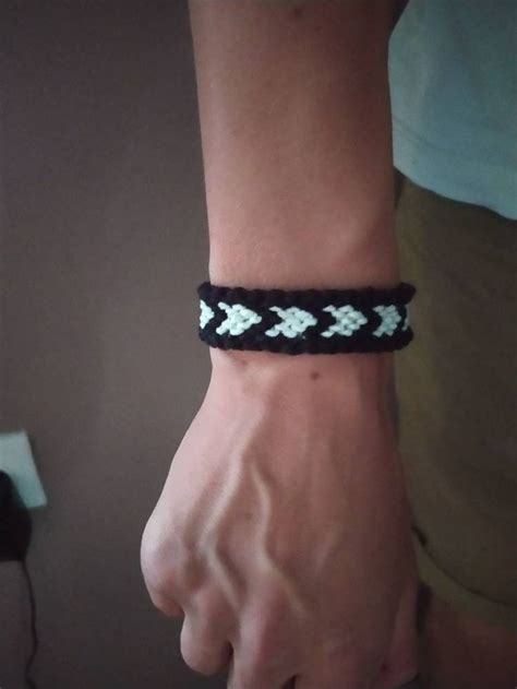 Brazilian Bracelet Friendship Bracelet Black And White Etsy Canada In