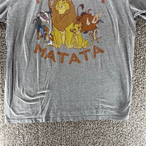 Hakuna Matata Shirt Mens Extra Large Grey Short Sleev Gem