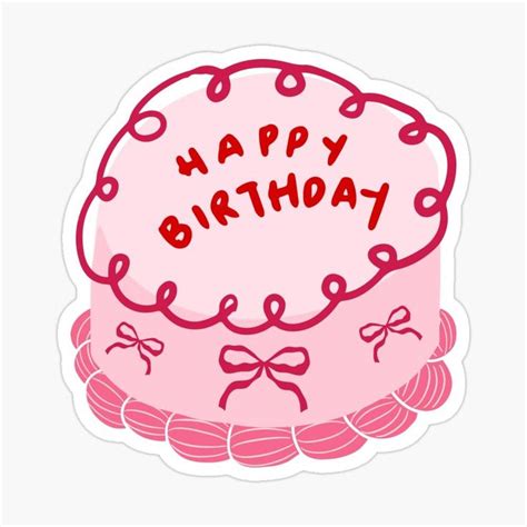 sweeten  birthdays aesthetic cake sticker cake stickers  kids