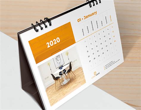 Desk Calendar Planner 2020 on Behance