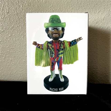 Macho Man Randy Savage Wwe Retro Bobblehead Brand New Ebay