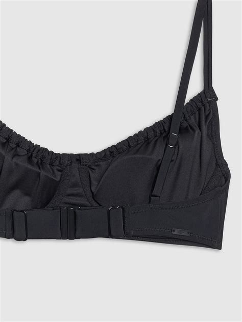 Góra od bikini damska czarna 4F Odzież obuwie i akcesoria sportowe