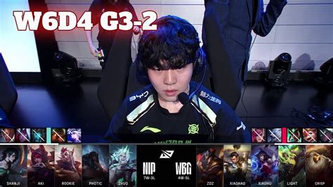 Wbg Vs Nip Game Week Day Lpl Spring Weibo Gaming Vs