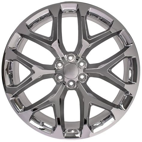 26 Inch Chrome Rims Fit Chevrolet Silverado 1500 Cv98 26x10 Replica