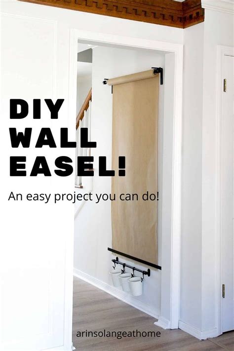 Diy Wall Mounted Easel Arinsolangeathome Diy Wall Inexpensive