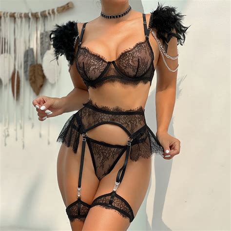 Feathered Fantasy Lingerie Set Free Shipping