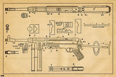 M40 Bolt-action Sniper Rifle US Patent Blueprint Engineering - Etsy