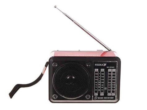 Радиоприемник на батарейках и также от сети NEEKA NK-203AC Красный ...