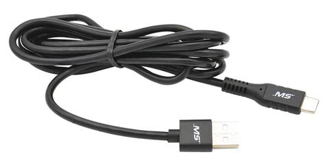 Mobilespec 6 Ft Chargersync Usb Cable A Male To Usb C Black 55fa49mbs06301 Grainger