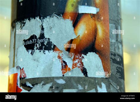 Naked Woman Rear View Bottom Nude Sticker Art Street Sex Berlin Street Urban Travel Tourism Real