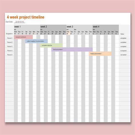 Project Timeline Template Excel Smartsheet Printable Templates Free