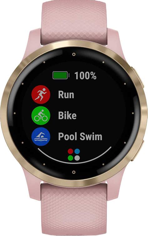 Умные часы Garmin Vivoactive 4S Dust Rose/Light Gold 010-02172-32 ...