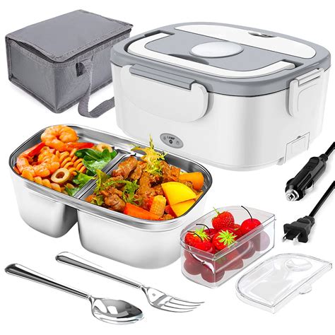 Electric Lunch Box Portable Food Warmer Leak Proof Microwave Lunch