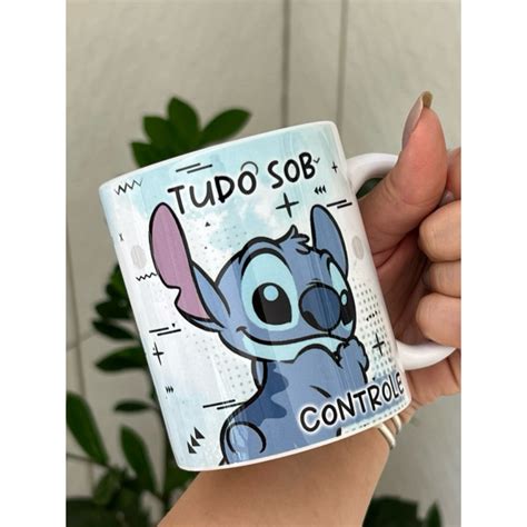 Caneca Personalizada Lilo Stitch Presente Criativo Disney Shopee Brasil