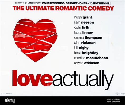 FILM POSTER, LOVE ACTUALLY, 2003 Stock Photo - Alamy