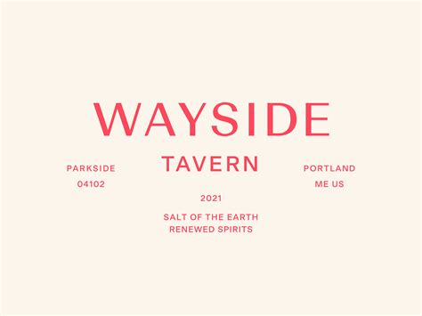 Wayside Tavern Behance