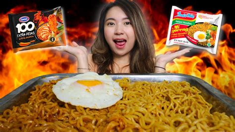 Mukbang Mie Gaga Jalapeno Vs Indomie Goreng Persaingan Ketat Enak