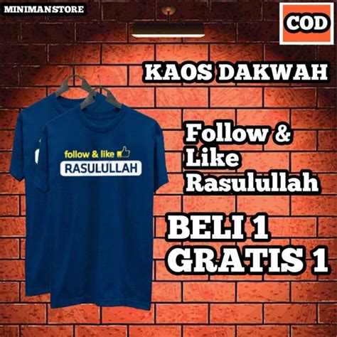 Jual Kaos Baju Dakwah Islami Islam Muslim Tauhid Pria Berkualitas