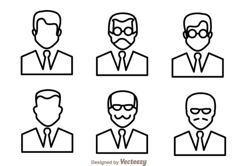 Man Outline Icons 96117 Vector Art at Vecteezy