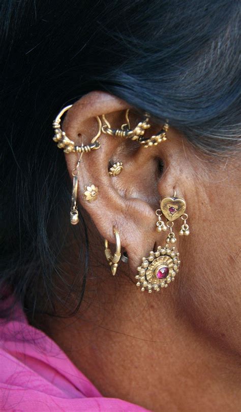 Tribal Fantasy In Gujarat Ear Jewelry Jewelry Ear