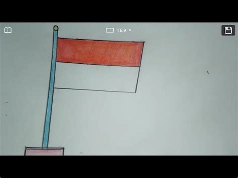 draw indonesia national flag  easy step  step art video