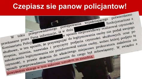 Legitymowanie Czy Policjant Ma Obowiazek Sie Przedstawic POLICJA