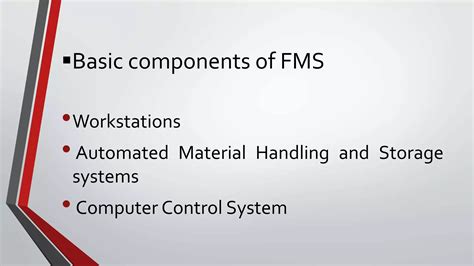 Flexible Manufacturing Systemfms Ppt