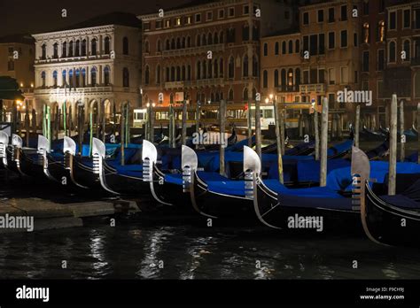 Canal Grand in Venice by night Stock Photo - Alamy