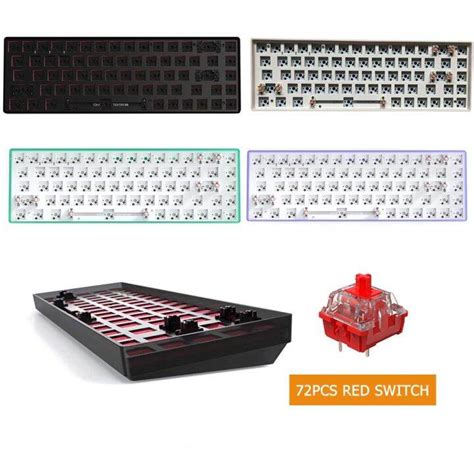 Tester Hot Swap Mechanical Keyboard Kit Pins Hot Swap Shaft Base Axis G Bluetooth
