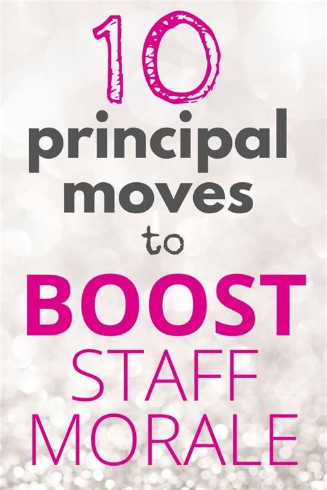 10 Principal Actions To Boost Staff Morale In School School