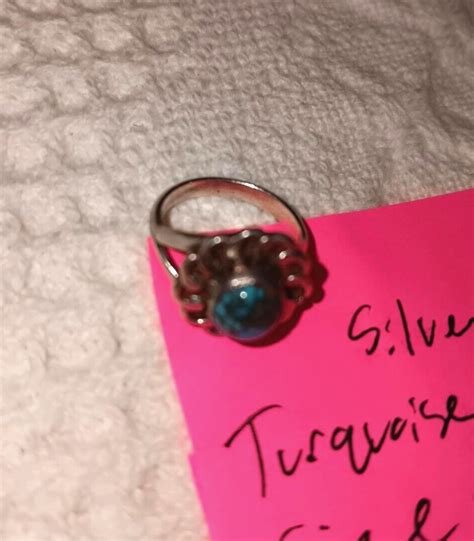 Navaho Indian Jewelry Turquoise Sterling Silver Ring Sz Weighs