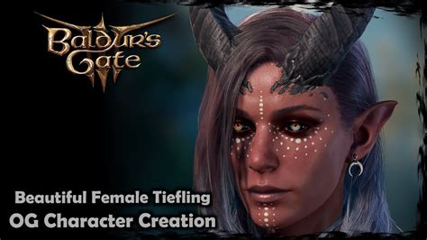 Baldurs Gate 3 Beautiful Tiefling [original Character 2] Female