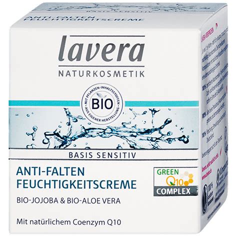 Lavera Basis Sensitiv Anti Falten Feuchtigkeitscreme Q Pflege