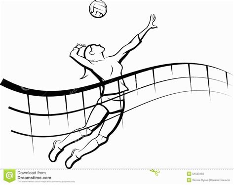 Volleyball Player Drawing at PaintingValley.com | Explore collection of ...