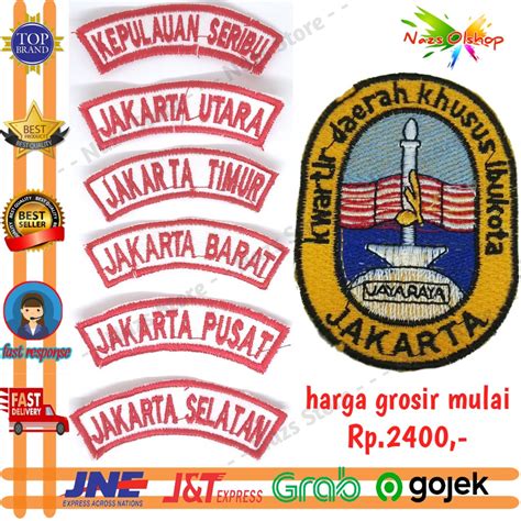 Jual Sepasang Bet Badge Lencana Tanda Lokasi Wilayah Kwarcab Dan Daerah