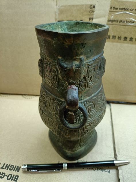 China Ming To Qing Dynasty Bronze Pot Urn Jar Hobbies Toys