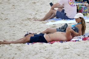Nadia Bartel Sexy Shows Off Her Hot Figure Wearing A Hot Blue Bikini At Bondi Beach With Peter