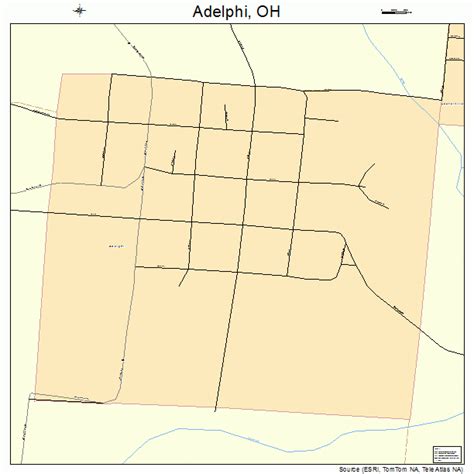 adelphi ohio street map