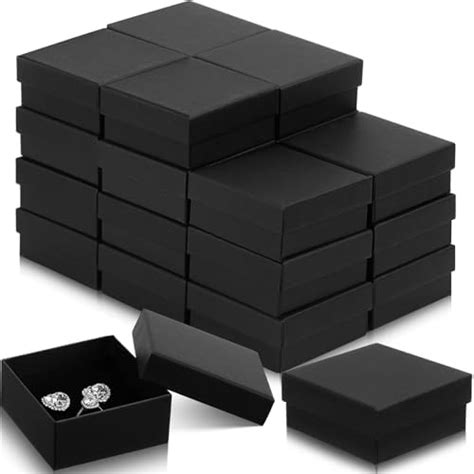 Amazon Batiyeer 48 Pack Black Jewelry Gift Boxes Bulk 3 2x3 2x1 4