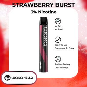 Jual WAKA Hello Disposable Pod Strawberry Burst Jakarta Barat