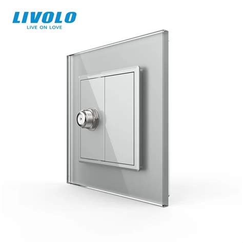 Livolo Eu Standard Manufacture Crystal Glass Panel Satellite Wall