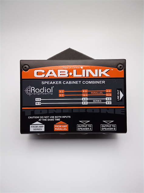 Radial Cab Link Passive Speaker Cabinet Merger Reverb