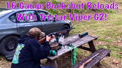 16 Gauge Buckshot Reloads Range Testing With Tristar Viper G2 YouTube