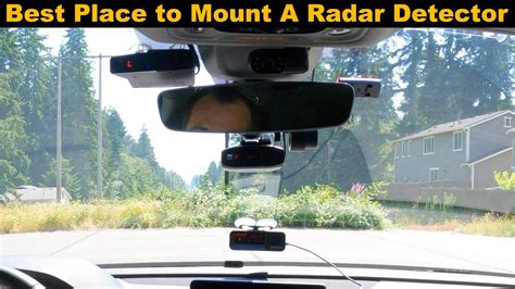 Best Place To Mount Your Radar Detector On Windshield Youtube