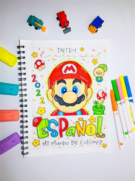 Notebook Drawing Notebook S Miguel Angel Super Mario Bros Cover